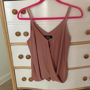 Drapey Blush tank top from Lulus